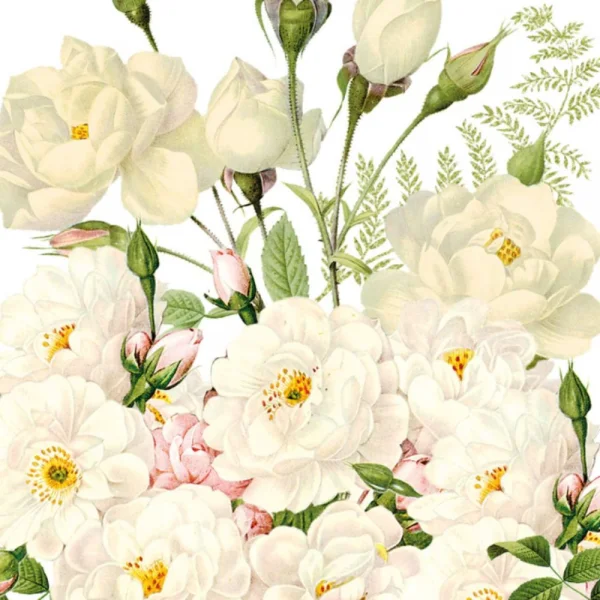 guardanapo para decoupagem 133003354 Roses Blancs.jpg