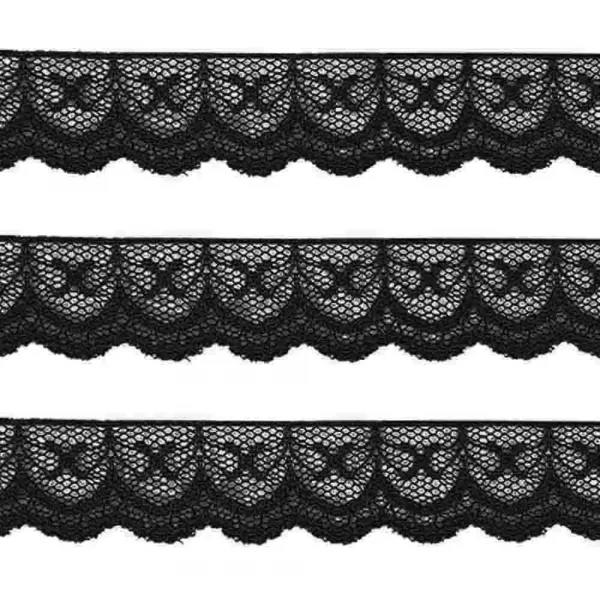 Renda Nylon 21mm cor 19 preto.webp