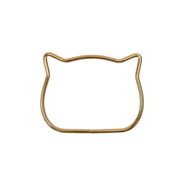 alca de bolsa metal gatinho dourado.jpg