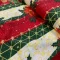 Tecido Oxford Natal com Foil flor bola e presente.webp