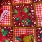 Tecido Oxford Natal com Foil gorro sino e flor.webp