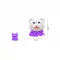 botao infantil rosto urso bear lilas.jpg