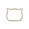 alca de bolsa metal gatinho dourado.jpg
