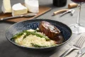 FILET C/ RISOTO DE ASPARGOS AO BRIE