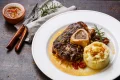 OSSO BUCO DE CORDEIRO C/ POLENTA FUNGHI