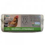 Ovo Vermelho Caipira Selênio e Vitamina e Orgânico Tipo Grande Fazenda da Toca Estojo 10 Unidades