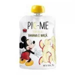 Purê de Frutas Pic-Me Disney Banana e Maçã Sachê 90g Purê de Frutas Pic-Me Disney Banana e Maçã Sachê 90g