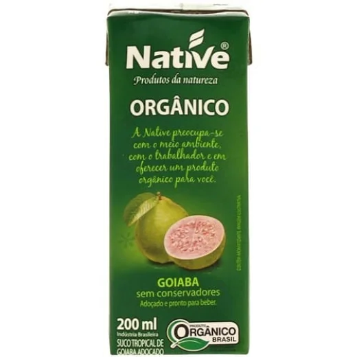 Suco Pronto Orgânico de Goiaba Native Embalagem 200ml