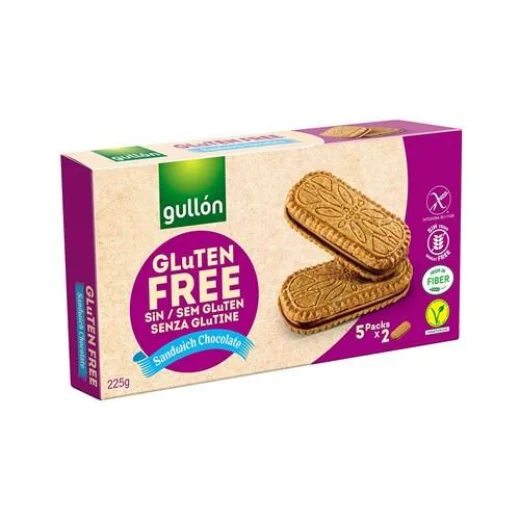 Biscoito Recheado Sabor Chocolate sem Glúten Gullón 225g