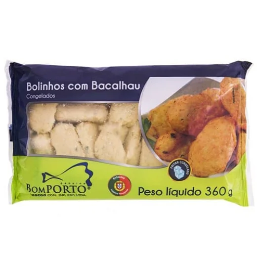 Bolinho Bacalhau Bom Porto Embalagem 360g