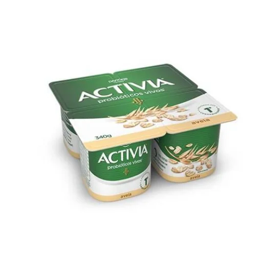 Leite Fermentado Integral Aveia Activia 340g com 4un