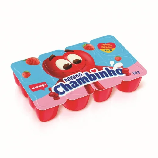 Petit Suisse Chambinho Sabor Morango Nestlé 320g com 8un