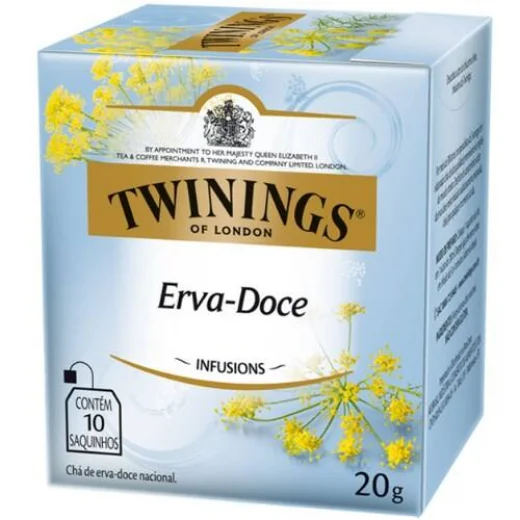 Chá Twinings Of London Erva Doce Caixa 10 Un 20g