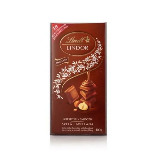 Chocolate Singles Ao Leite com Avelã Lindt Lindor 100g