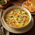 Canja de Galinha com legumes