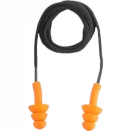 Protetor auditivo tipo plug, de silicone, com cordo em algodo, Vonder