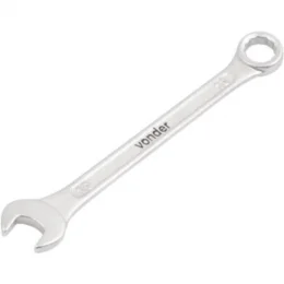 Chave combinada 10 mm, ao cromo vandio, reta, Vonder