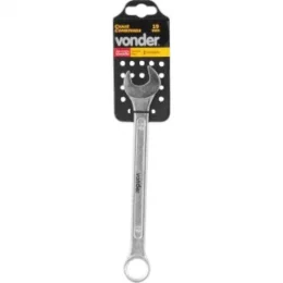 Chave combinada 19 mm, ao cromo vandio, reta, Vonder