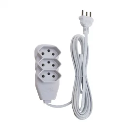 Extenso Slim 3 tomadas 10mts - 3 X 0,75mm  Force Line