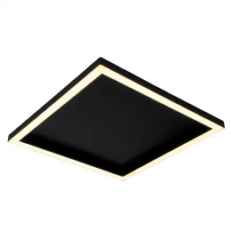 Plafon Square LED 430mm Bivolt 15W 2.700K - Preto Liso