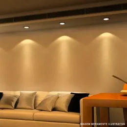 Spot Led Embutir Red 7W Preto