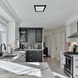 Led Plafon Embutir Quadrado 24W Preto