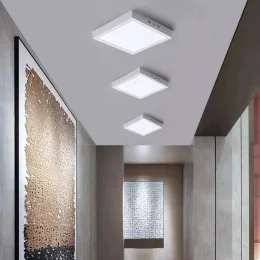 Led Plafon Sobrepor Quadrado 18W Branco