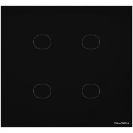 Interruptor Onne Touch Smart 4x4 Tramontina Preto com 4 Canais