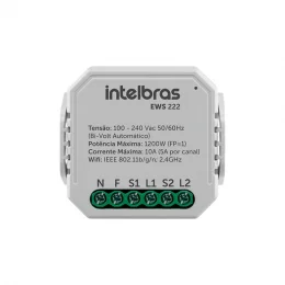 Interruptor Control de Cargas  Wi-Fi 2/2 EWS 222 Intelbras