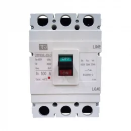 Disjuntor Caixa Moldada Weg 500A DWP630L 35kA Tripolar