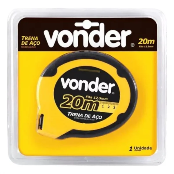 Trena Longa Aço 20 Metros X 12,5mm Vonder