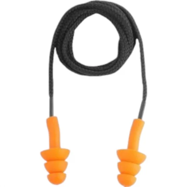 Protetor auditivo tipo plug, de silicone, com cordo em algodo, Vonder
