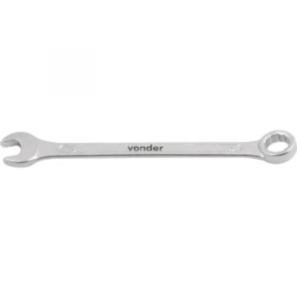 Chave combinada 10 mm, ao cromo vandio, reta, Vonder
