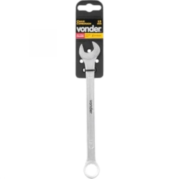 Chave combinada 13 mm, ao cromo vandio, reta, Vonder