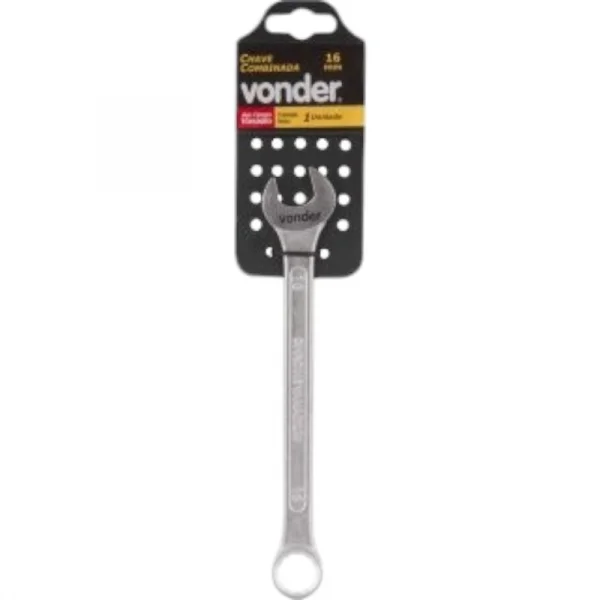 Chave combinada 16 mm, ao cromo vandio, reta, Vonder