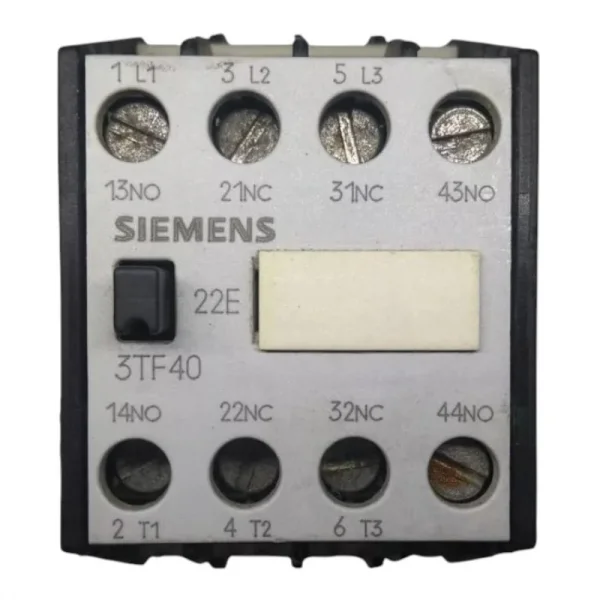 Contator Tripolar NA+2NF 9A 24V 3TF40 22-0BB4 - Siemens