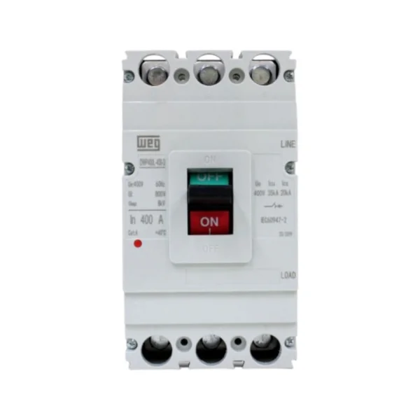 Disjuntor Caixa Moldada 3X400A Tripolar DWP400L Weg