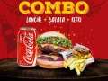 Combo com batata e bebida!! Economize R$7,00