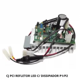 Placa do Kit Led Refletor com Dissipador P1/P2 Dabi Atlante/ Gnatus/saevo