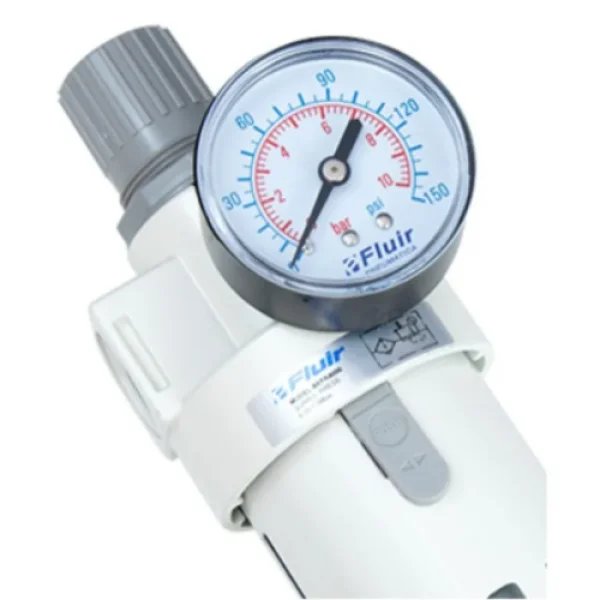 Filtro De Ar Com Regulador 1/4 Befr2000 Fluir P/ Compressor