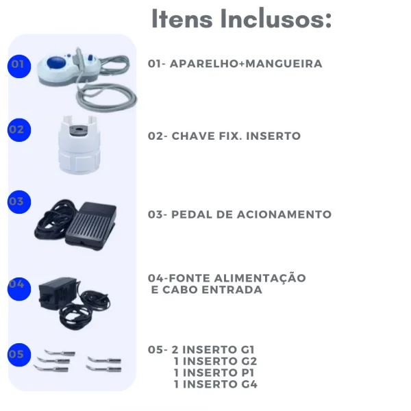 Ultrassom Eltrico Easy Sonic Bivolt  + Garrafa pressurizada- Gnatus
