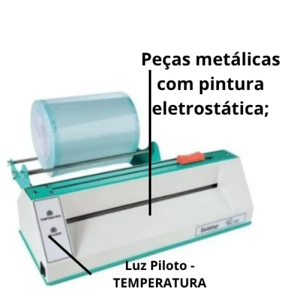 Seladora Grau Cirúrgico c/ Temporizador e Suporte Selatop