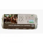 Ovo Vermelho Caipira Org�nico Tipo Grande Fazenda da Toca Estojo 10 Unidades
