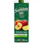 Suco Pronto Sabor P�ssego e Ma�� sem A��car Suvalan 1l