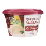 Queijo  tipo burrata de B�fala Bom Destino  Embalagem 200g