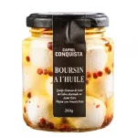 Queijo Boursin a L�Huile com Pimenta Rosa Capril Conquista 260g