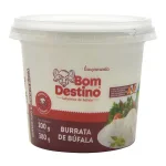 Queijo Burrata B�fala Creme imersa bom destino 200g