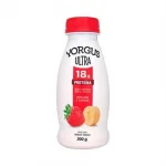 Iogurte Grego Yorgus Morango e Banana Zero Gordura, Zero Lactose Garrafa 300g