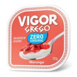 Iogurte Grego Zero Morango Vigor 90g