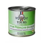Atum em Peda�os Banhado em �leo Tours Lata 255g